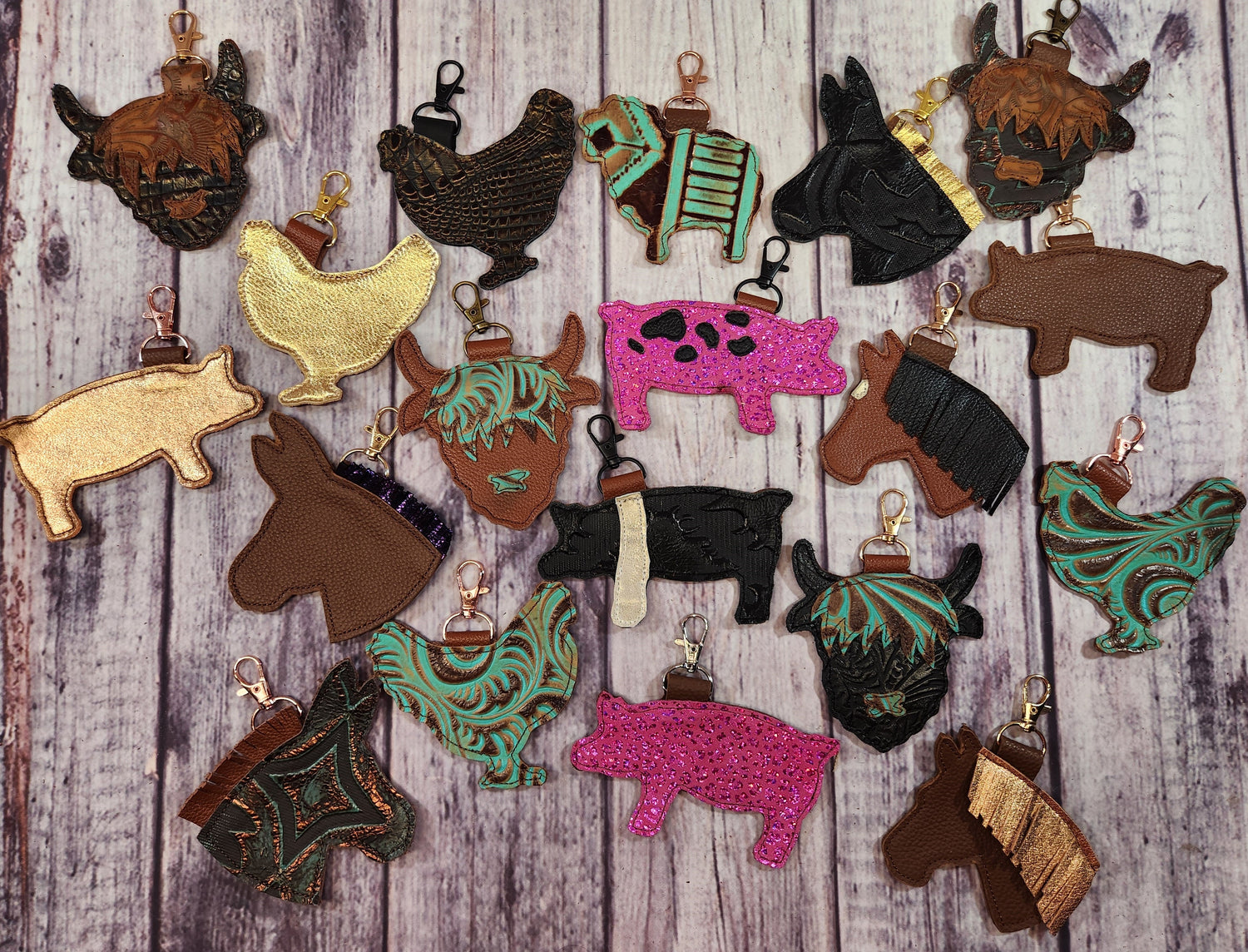 Farm Animal Keychains / Charms